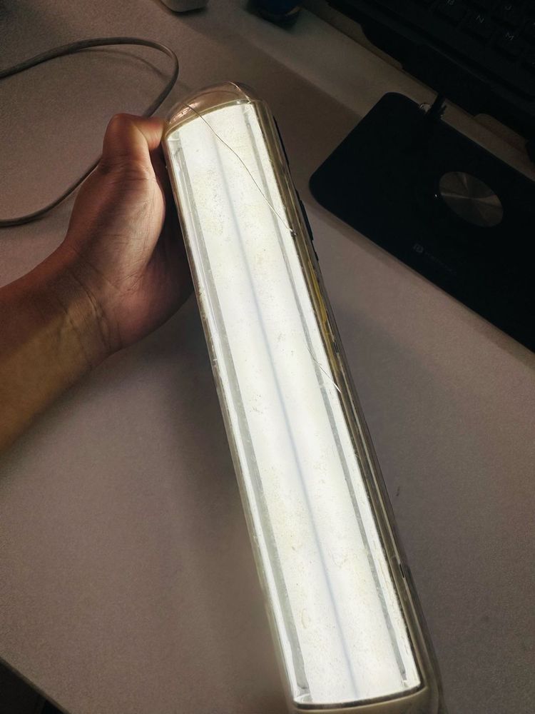 Long emergency LED tube light.