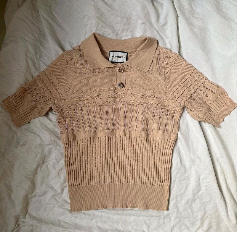 Peach Pink Korean Top