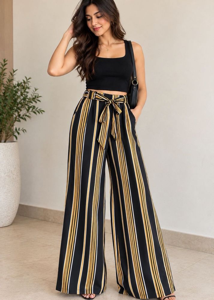 Striped Palazzo Pants