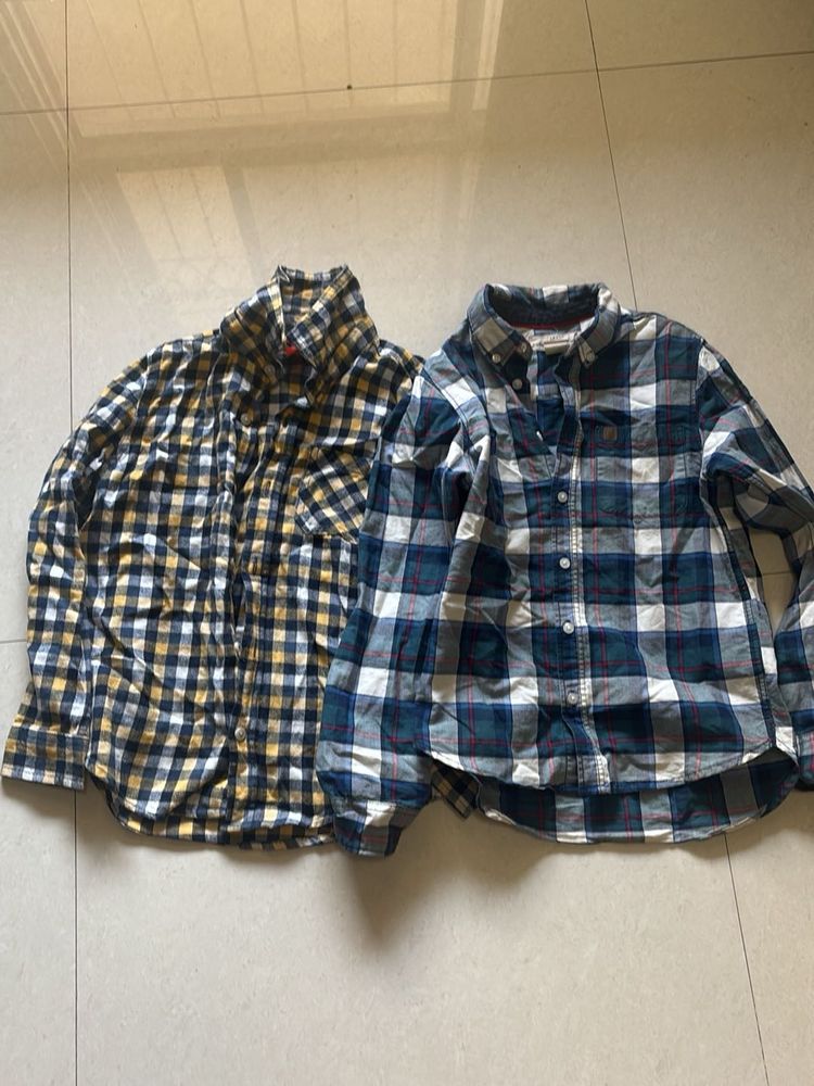 Bundle of two plaid shirts
