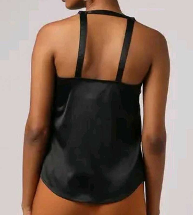 Y2k Black Halter Neck Top