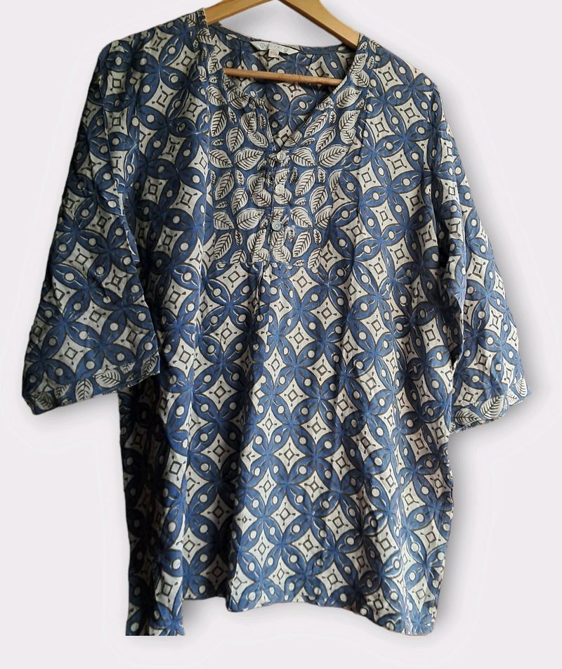 Jaipuri Cotton Top For Women