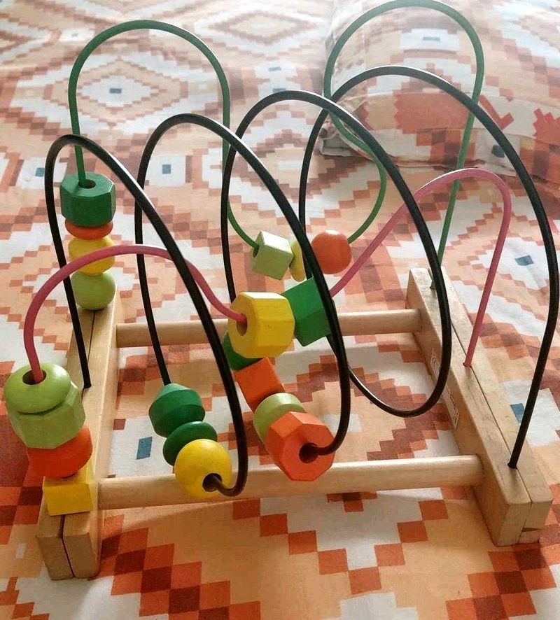 Ikea Mula bead roller coaster toy
