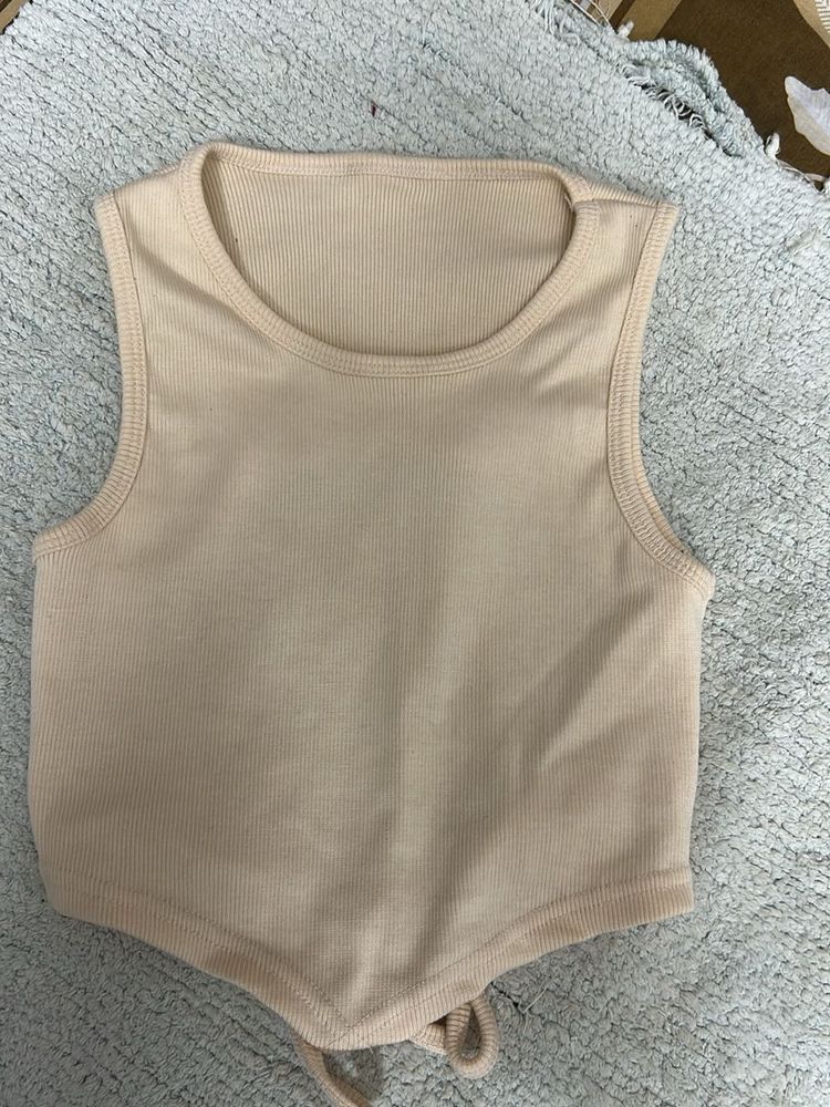 Cute Backless Crop Top