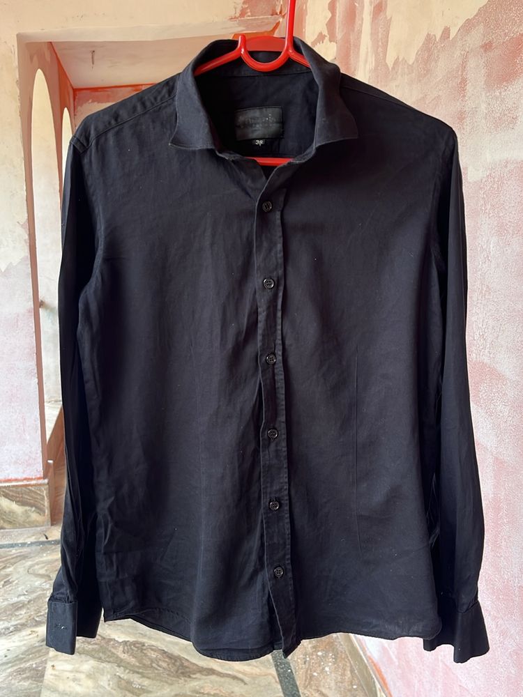 Black Slim Fit Shirt