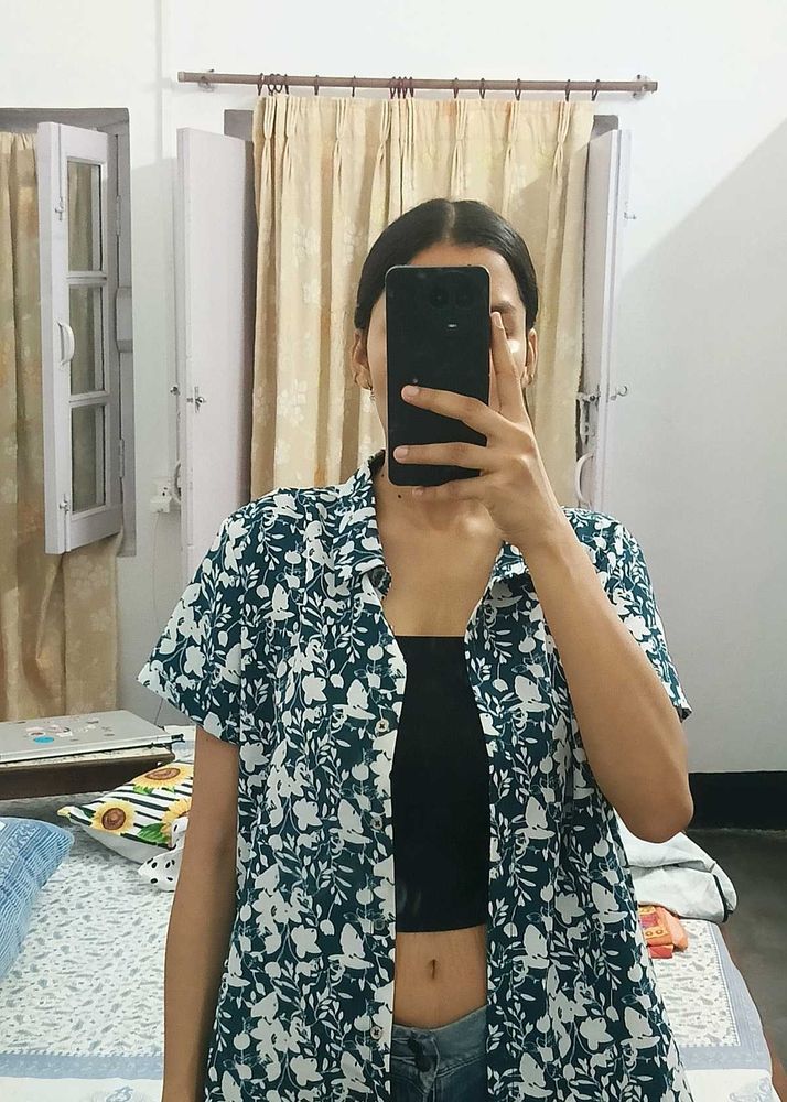 Floral Print Short Sleeve Shirt