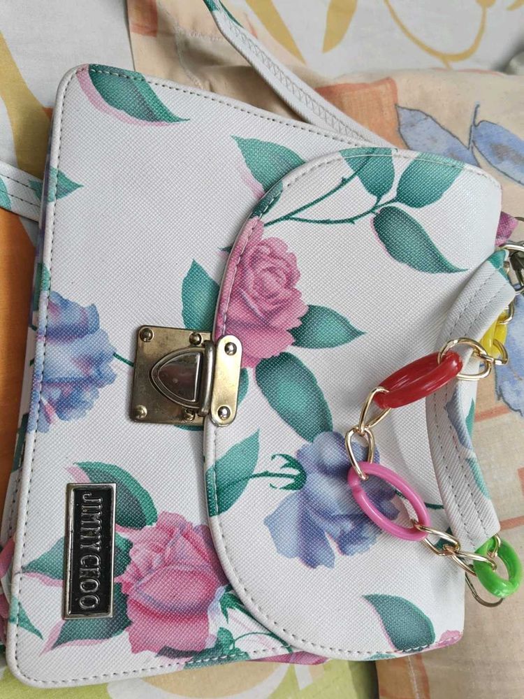 Floral Print Crossbody Bag