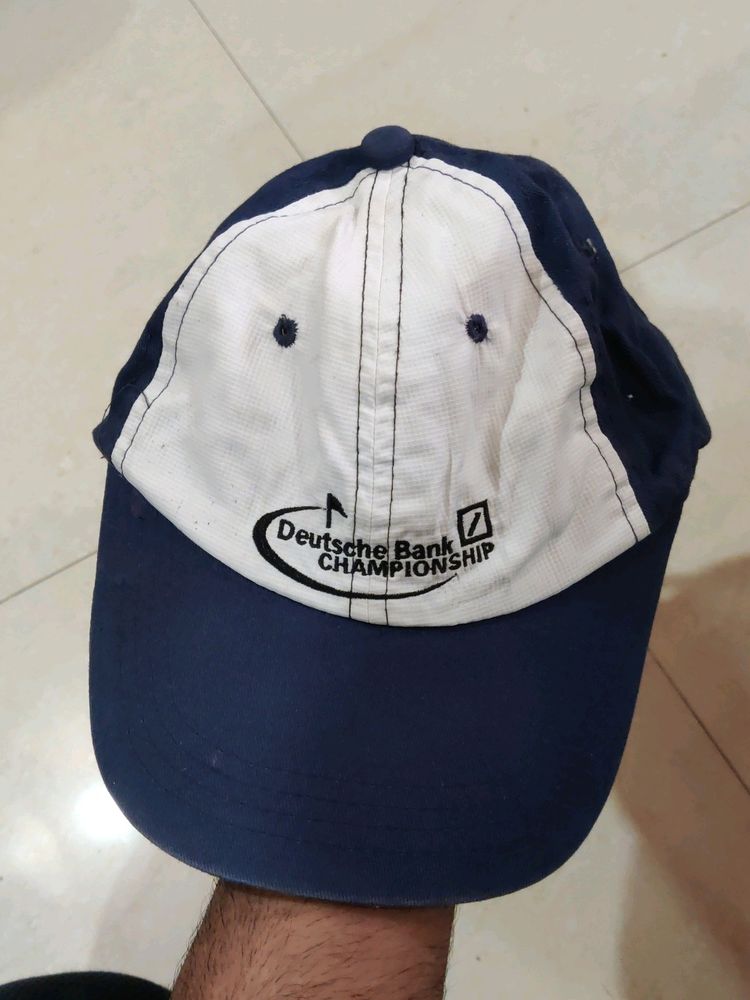 Beautiful Navy Blue Wgite Combi Cap