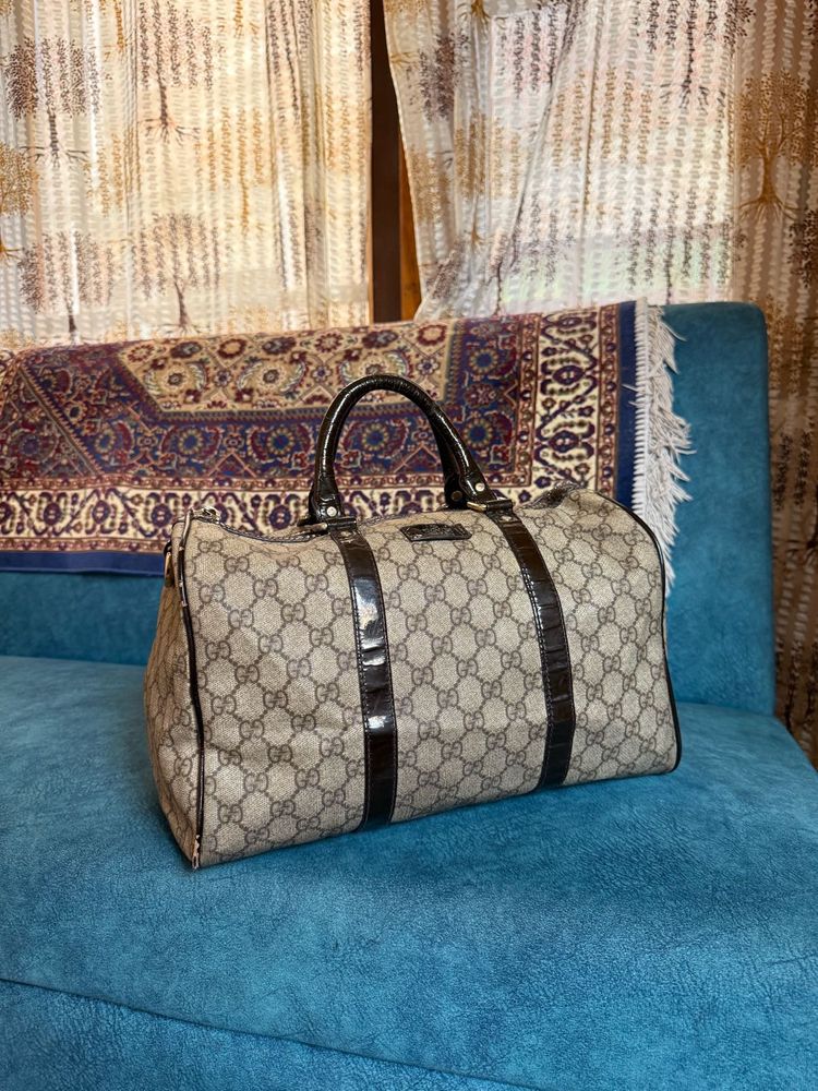 Gucci Monogram Duffel Bag