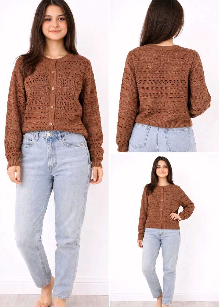 Must-Have Brown Knit Cardigan | ₹499