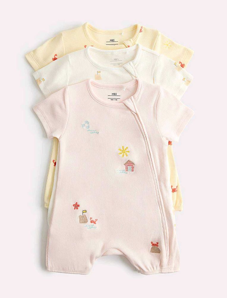 Cute Baby Rompers (Set of 3)