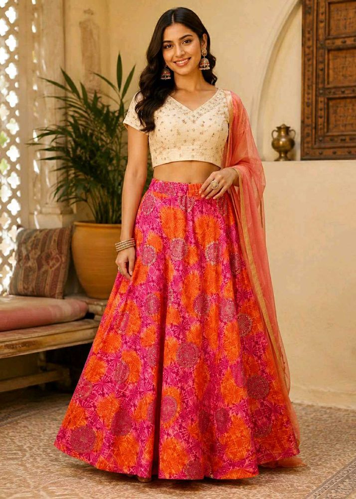 🆕Colorful Ethnic Skirt/Lehenga