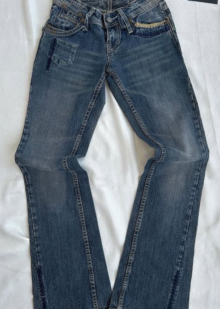 Vintage Low-Rise Denim Jeans