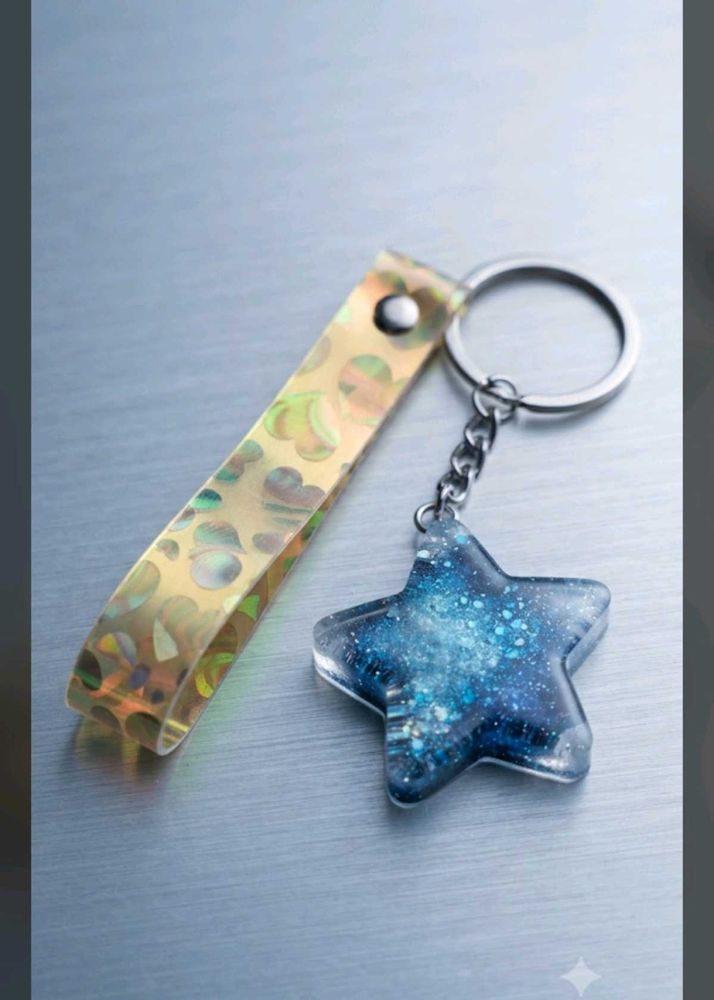Galaxy Star Keychain