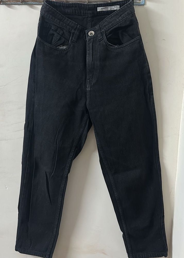 Stylish Black Denim Jeans
