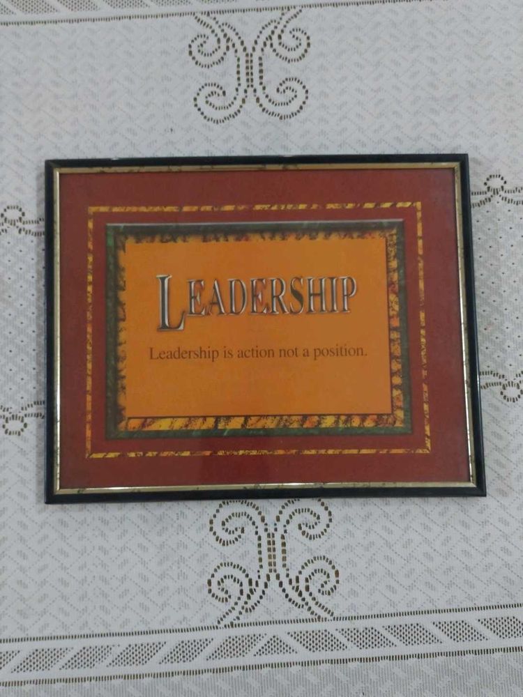 Inspirational Leadership Framed Art