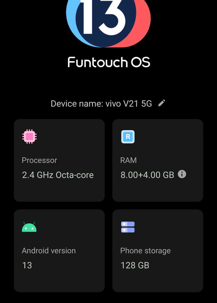 vivo V21 5g