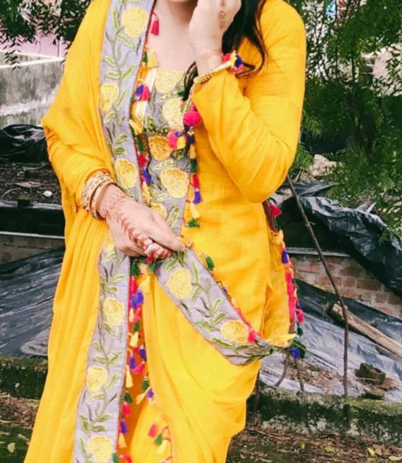 Available Mango Yellow Suit