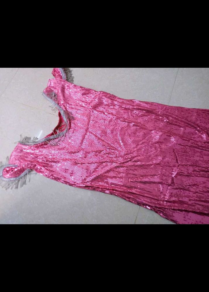 Pink Sequin Dress