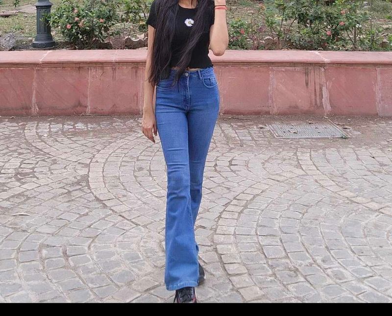 Blue Flare Jeans