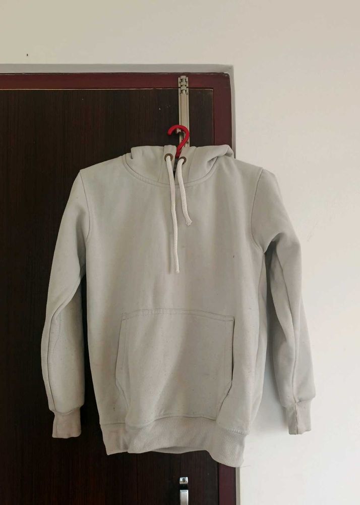 Casual Light Grey Hoodie