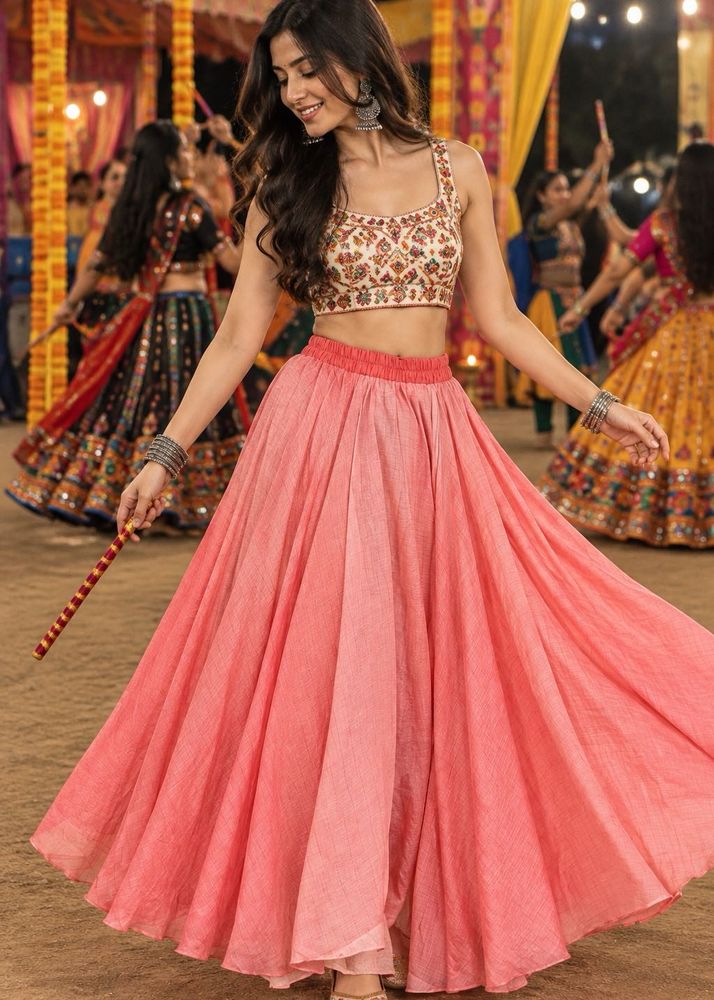 Brand new Peach Gold  Divided Skirt