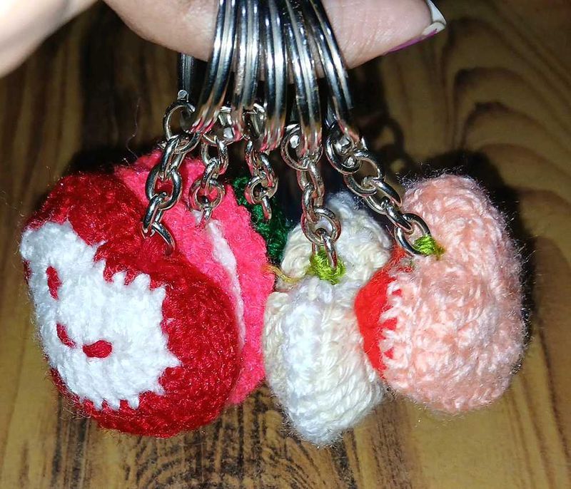 5 Handmade Crochet Keychains