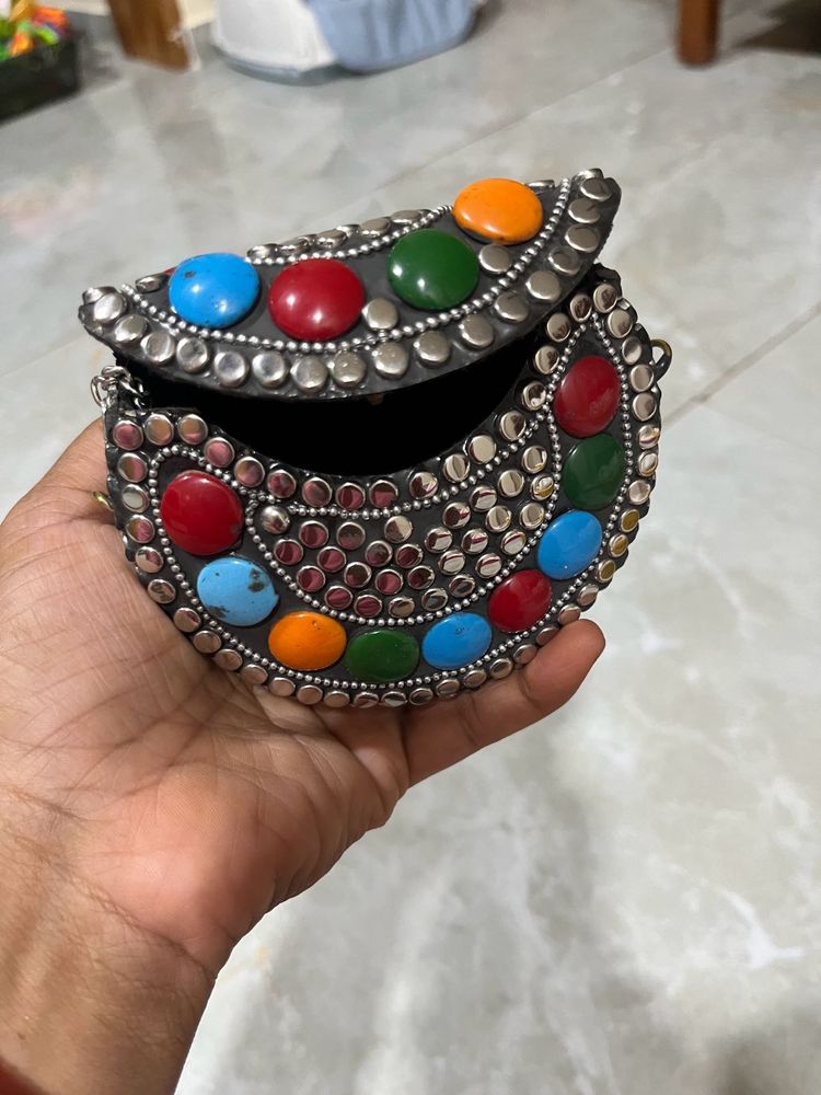 Boho Beaded Clutch Bag