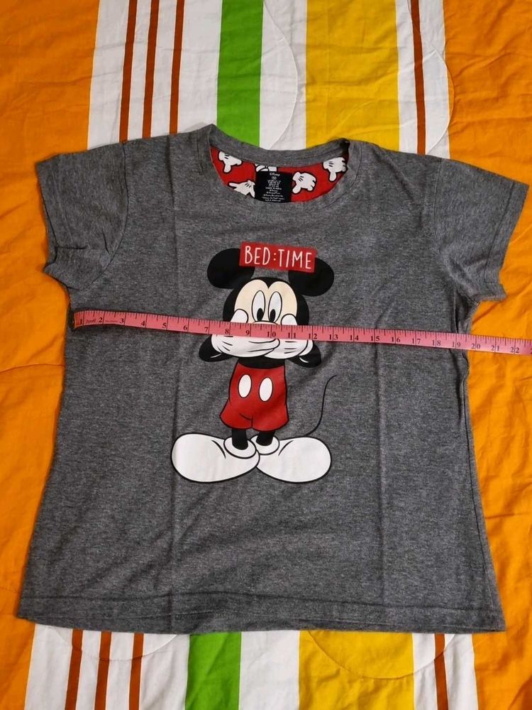 Grey Mickey Mouse T-Shirt