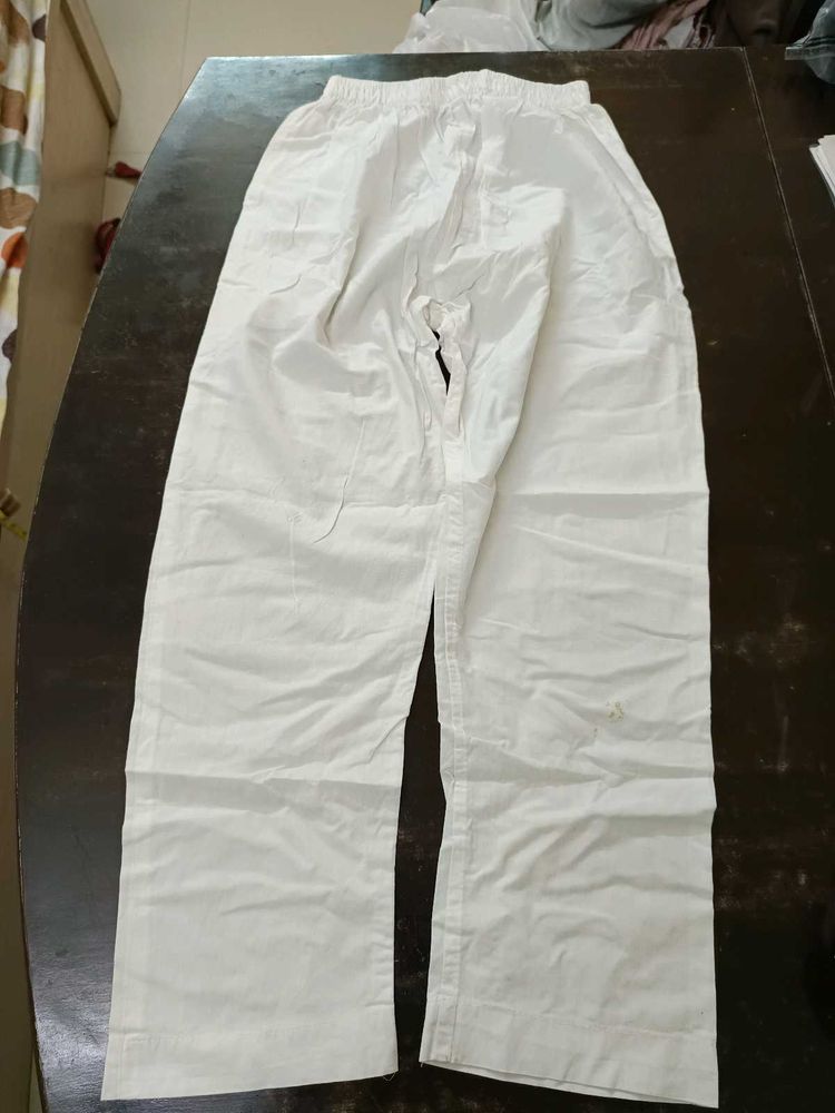 Classic White Pajama Pants