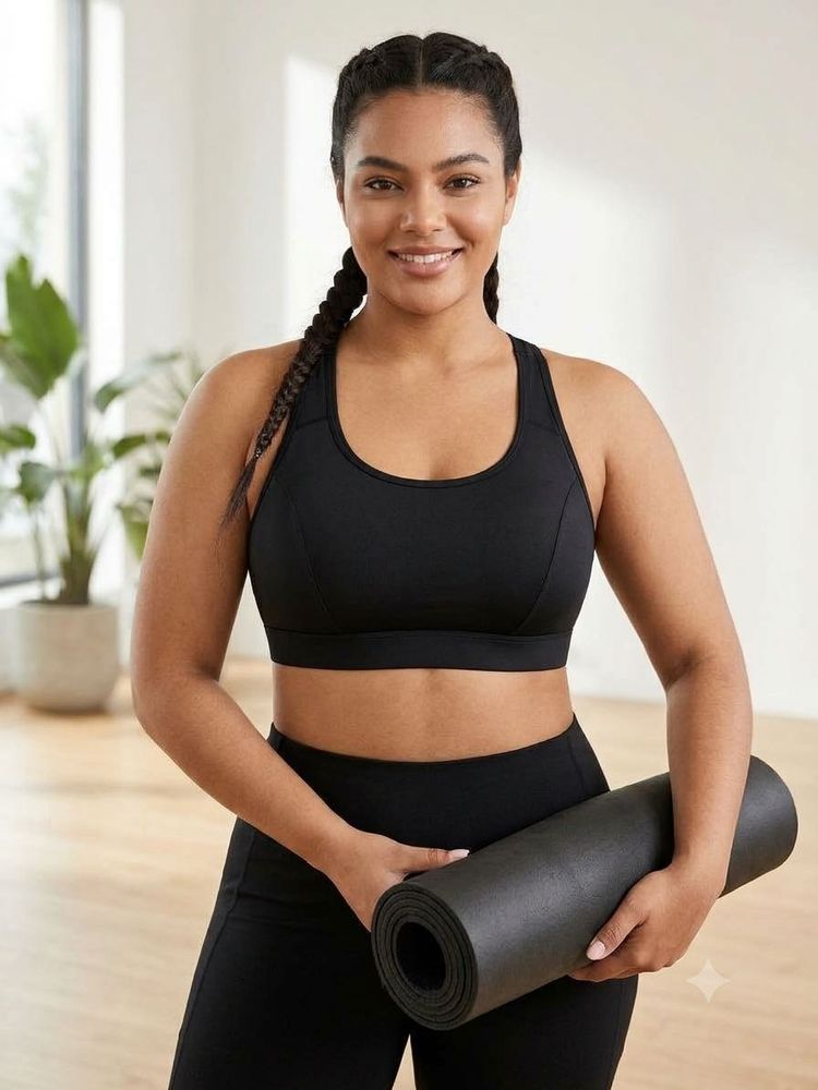 Comfortable Black Sports Bra