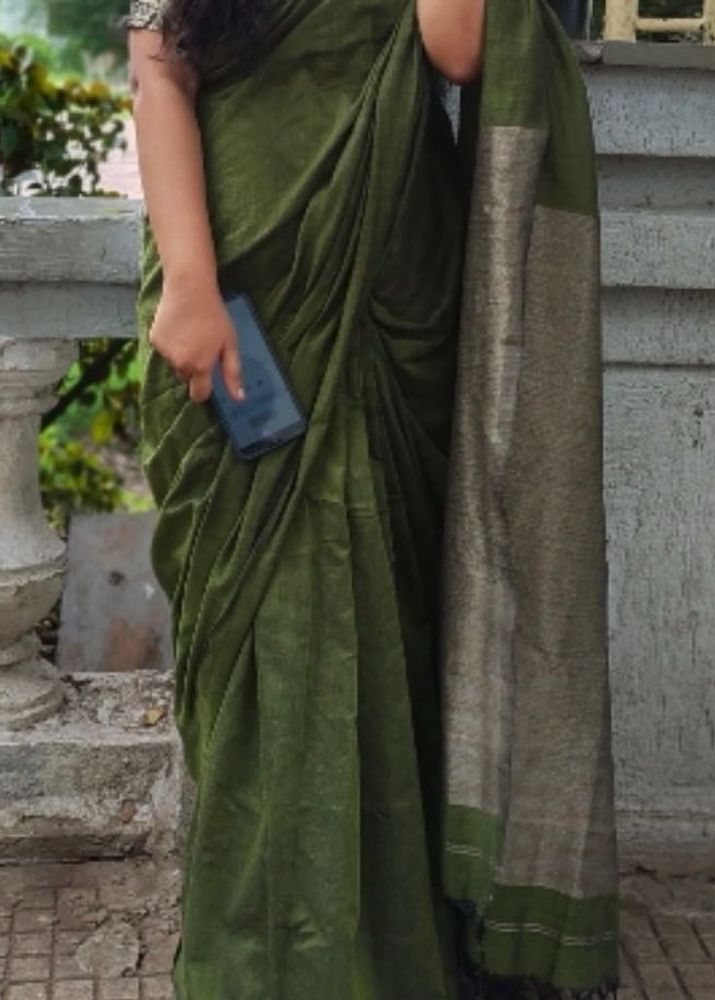 Elegant Green Saree