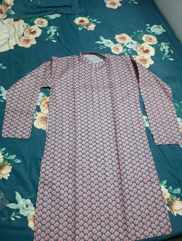 Printed Cotton Men's Kurta 36