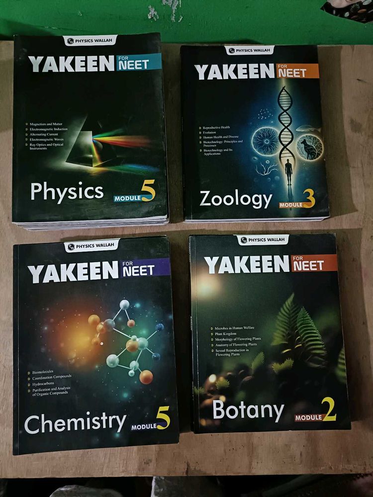Yakeen NEET Physics, Zoology, Chemistry, Botany
