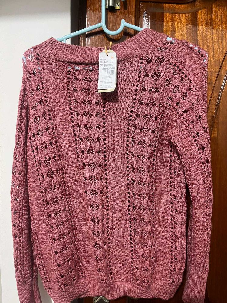 Chic Rose Knit Sweater