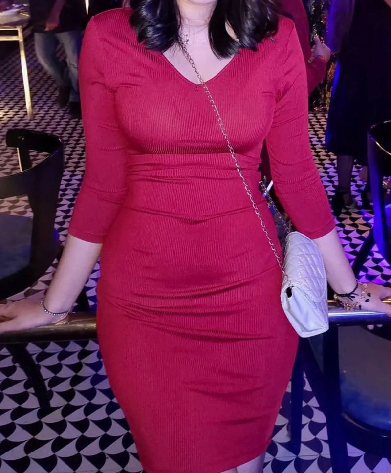 Ribbed Knit Dress