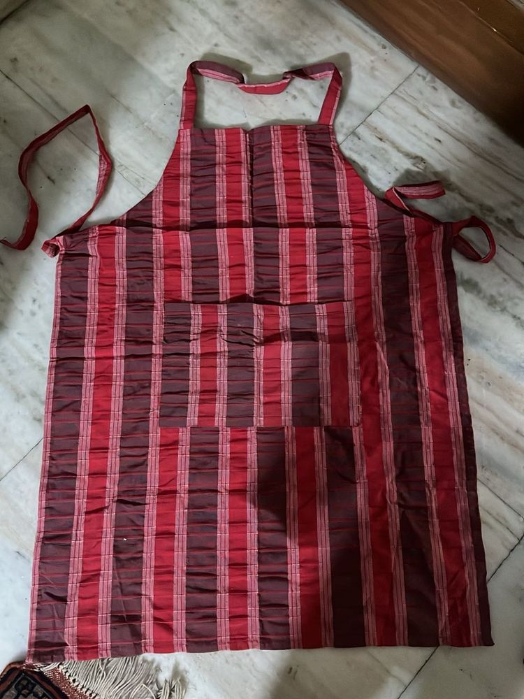 Striped Cotton Apron