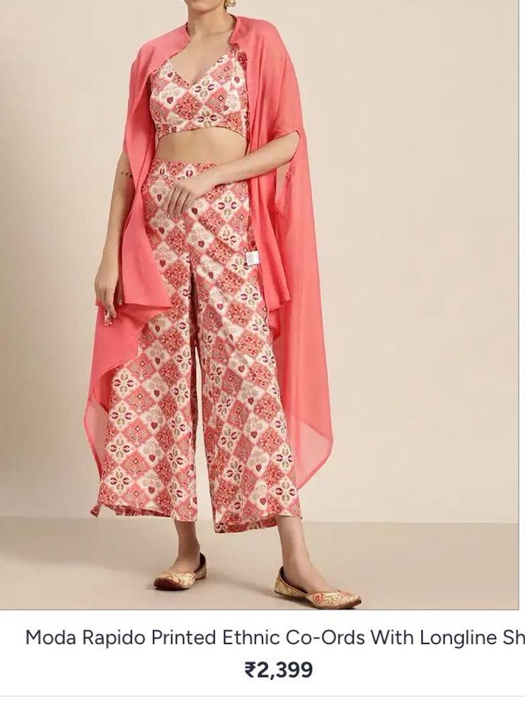 Printed Ethnic Co-ord Set