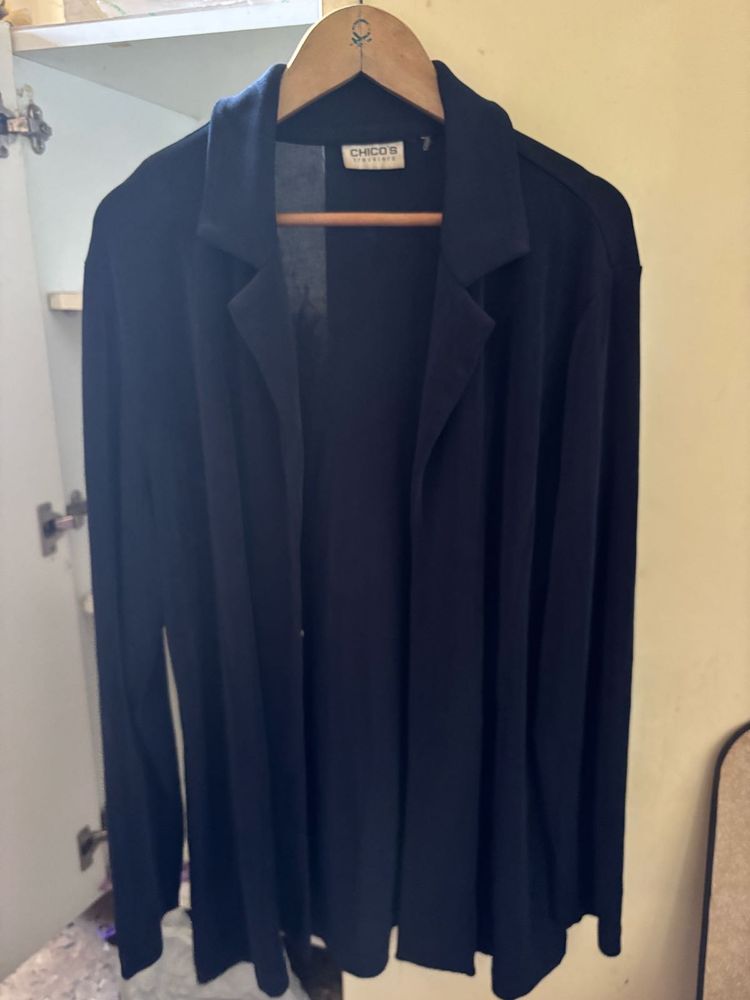 Chico's Navy Blue Cardigan Jacket