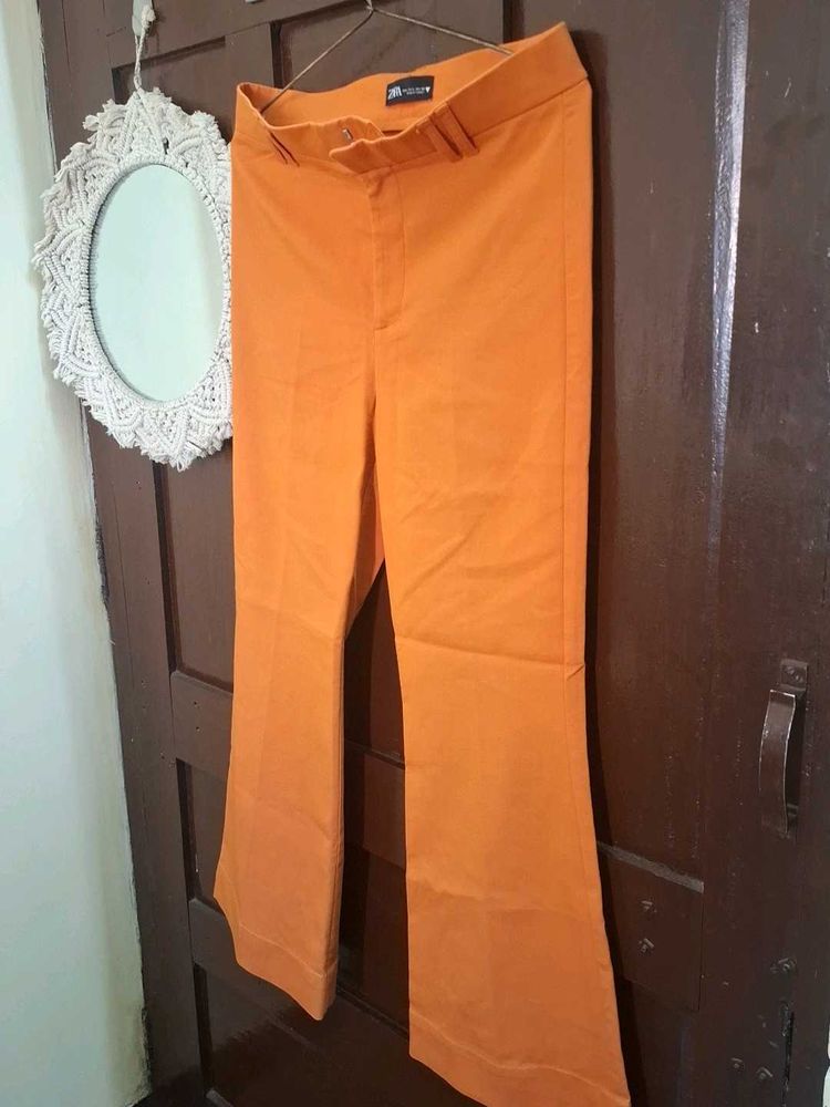 Orange Flare Pants