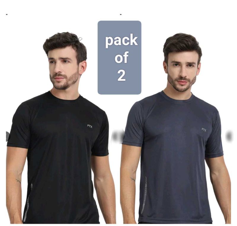 Men's Athletic T-Shirts - Pack of 2 size -S