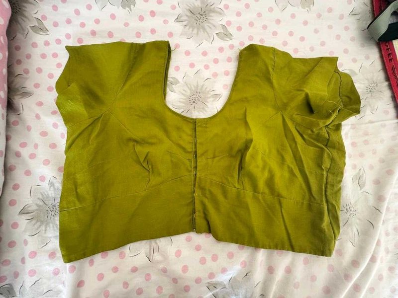 Olive Green Ethnic Blouse