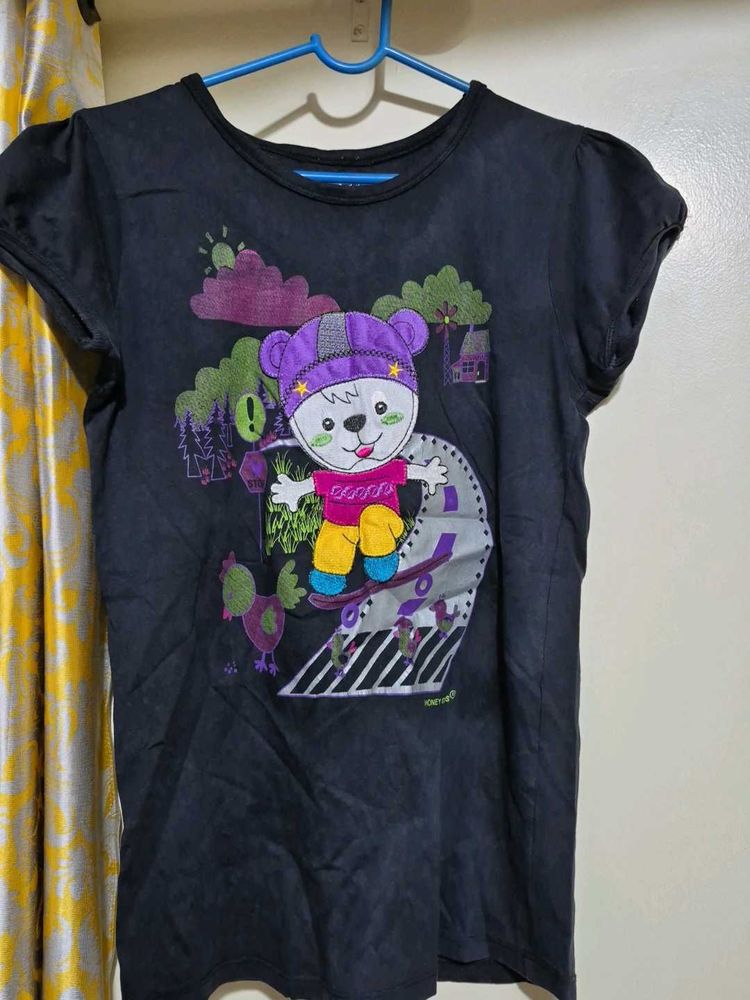 Cute Skater Bear T-Shirt