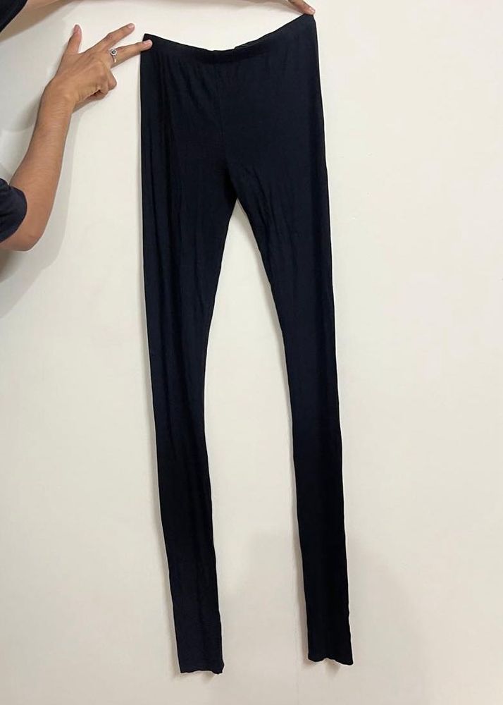 Melange Black Leggings