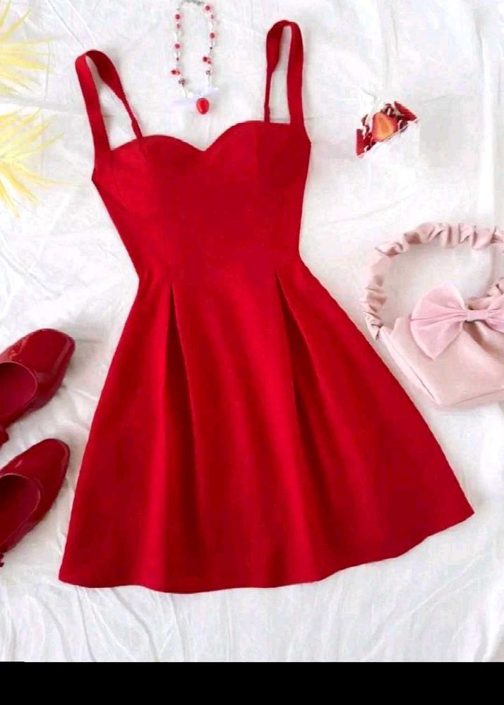 Chic Red Party Dress