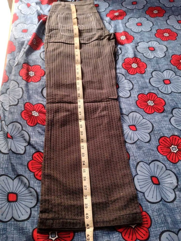 Black Stylish Striped Pant.