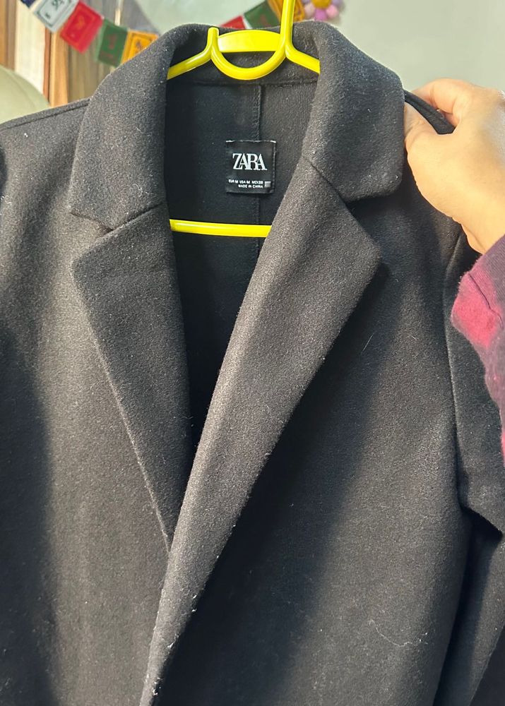 ZARA Black Coat - Classic Style size M
