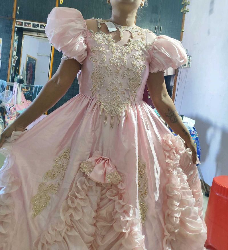 Elegant Pink Party Dress Pinterest style