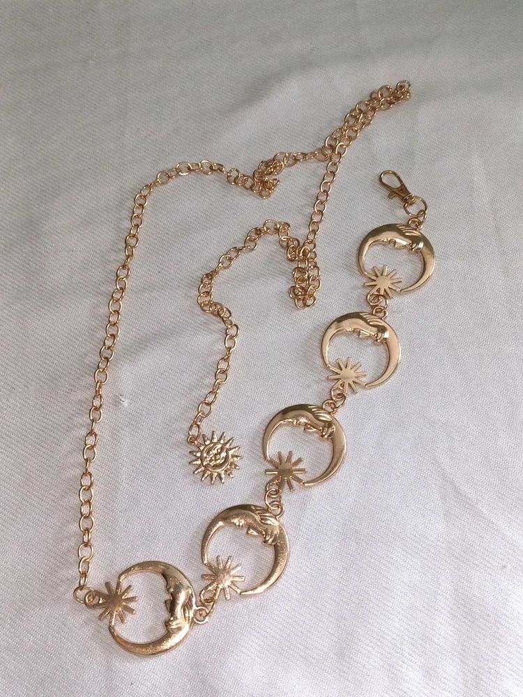 Celestial Moon &amp; Sun Chain Belt