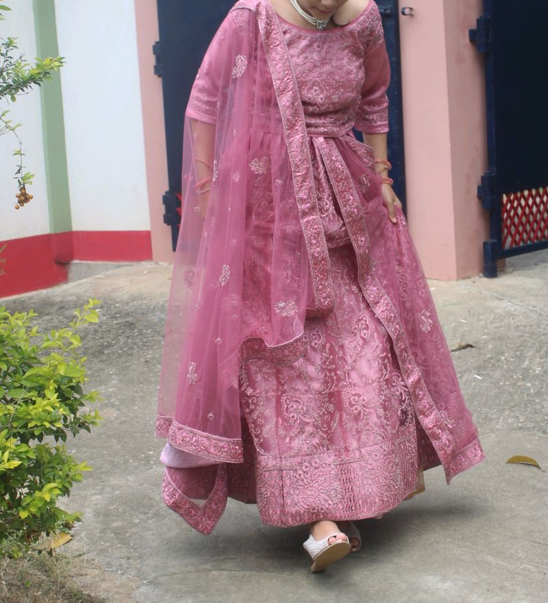Pink Lehenga Choli Set